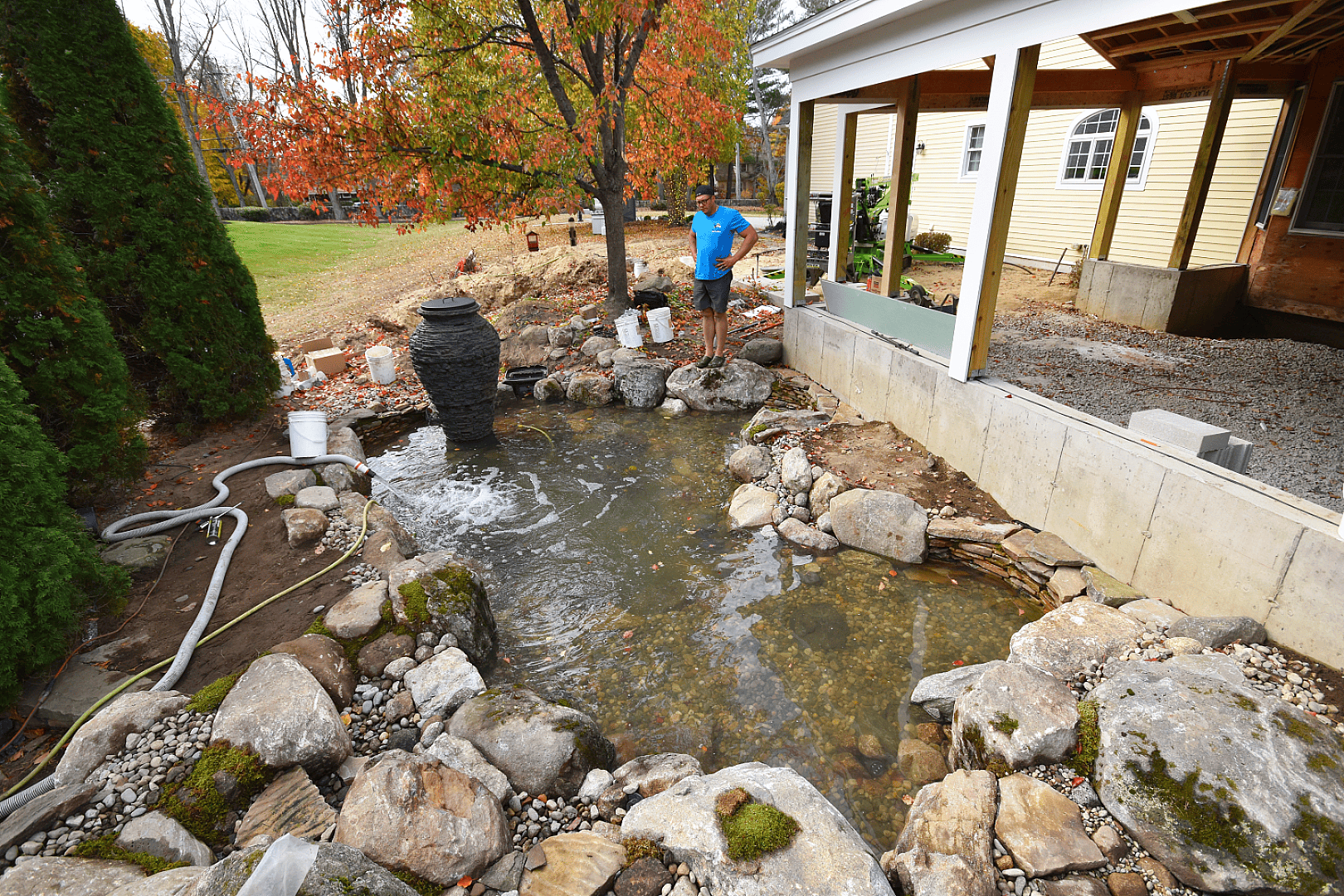 During - Rock Placement